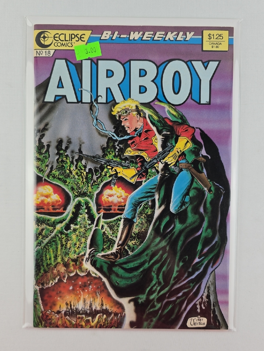 Eclipse Comics Vintage Airboy #18 Bi-Weekly Comic Book 1987